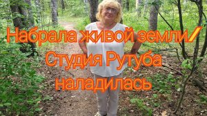 Набрала живой земли/  Студия Рутуба наладилась