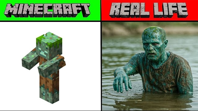 МОБЫ И ПРЕДМЕТЫ МАЙНКРАФТ В РЕАЛЬНОЙ ЖИЗНИ | MINECRAFT VS REAL LIFE смотреть онлайн