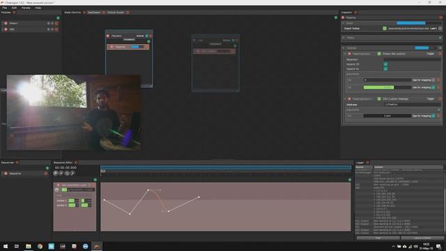 Tuto Chataigne - TouchOSC, Timeline Recorder & Moteur pas à pas