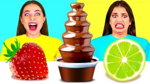 Шоколадный Фонтан Челлендж _ Забавные Кухонные Лайфхаки от BaRaDa Challenge