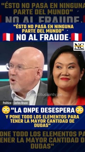 ¿aun no creen que habido fraude en el Perú