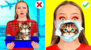 Как Пронести Домашних Животных в Самолёт _ Сумасшедший Челлендж от BaRaDa Challenge