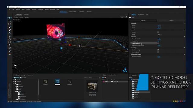 Depence²   How-To   Setting Planar Reflections