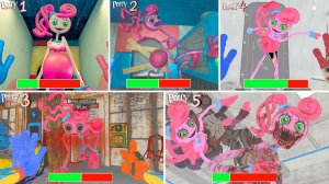 Poppy Playtime Chapter 1,2,3,4-5 - Все ПОГОНИ и Прохождения в СВЕТЛОМ МОДЕ с Полосками Здоровья#16