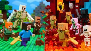 НАДЗЕМНЫЙ МИР против ПРЕИСПОДНЕЙ ｜ Анимация Майнкрафт ｜ Стоп-кадр из Lego