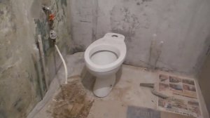 Как уложить плитку в ванной и туалете ч.1