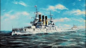Ожившие полотнa (40) «Ретвизан» и «Паллада» в Индийском океане. 1903 г.