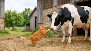 Медвежий доктор делает укол раненому коту 🐱💉🐻