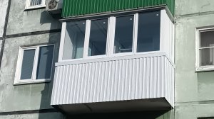 Хрущевка установка балконной рамы. Тольятти.
