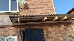 Теперь на даче✌ новая крыша на крыльце