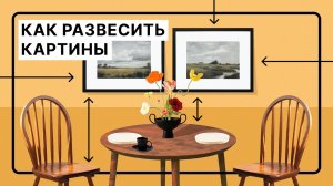 Вешаем картины правильно | Основные правила и готовые варианты