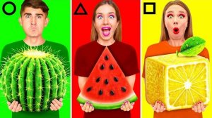 Геометрический Челлендж с Едой _ Кухонные Лайфхаки и Рецепты от BaRaDa Challenge