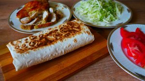 Шаурма с курицей и овощами Шаурма в домашних условиях