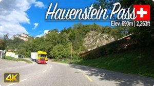 🚗 4К СмартТВ ➤ 🌄 Перевал Оберер-Хауэнштайн, из Листаля в Бальсталь, Швейцария! 🌄