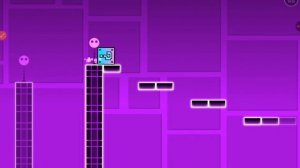 Первый уровень в Geometry dash, прохождение без монеток.