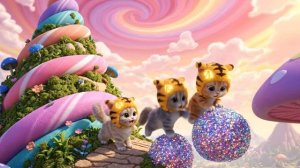 Мама-кошка подстригает шерсть на ферме и делает тигровую шапку для котят дома🐾🎩🐯