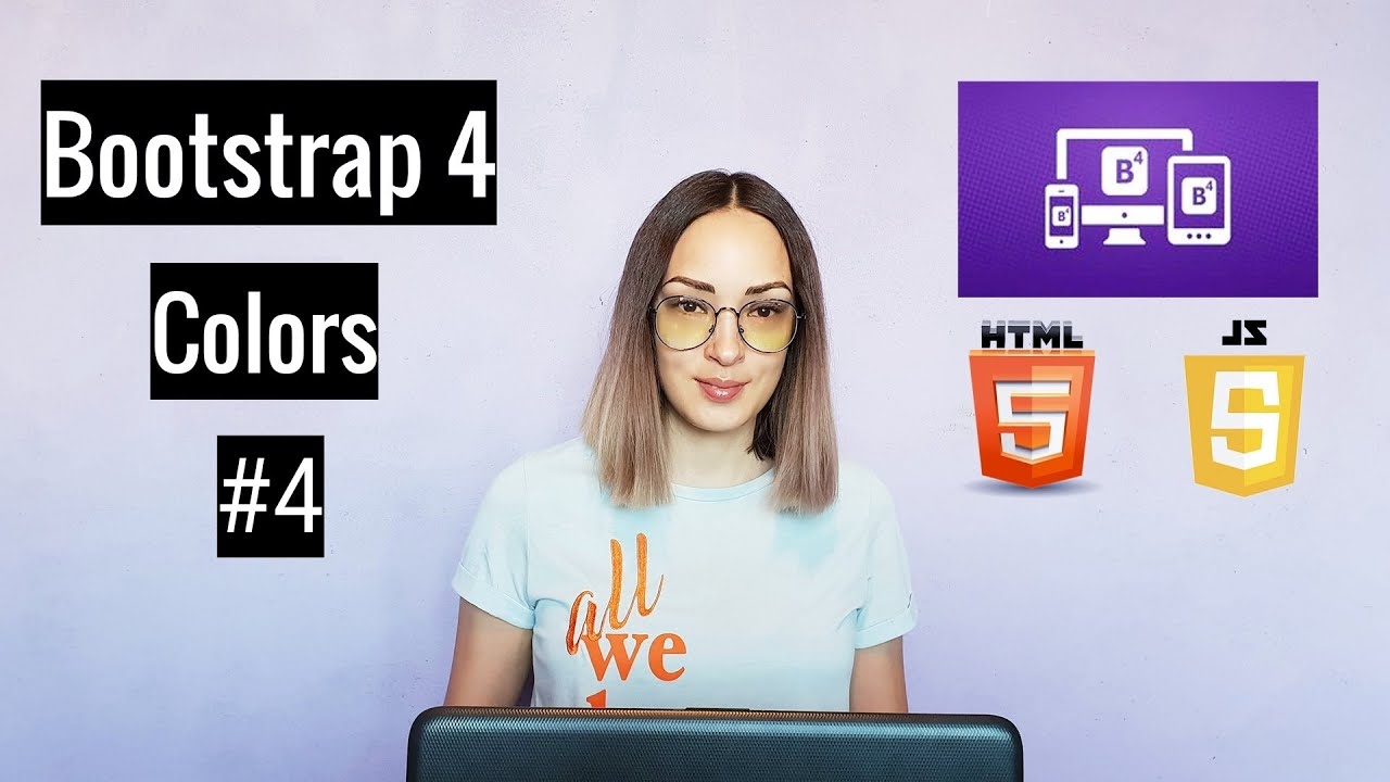 Урок 4 Bootstrap 4 . Цвета / colors. смотреть онлайн