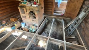 Замена полов в старом деревянном доме утепление