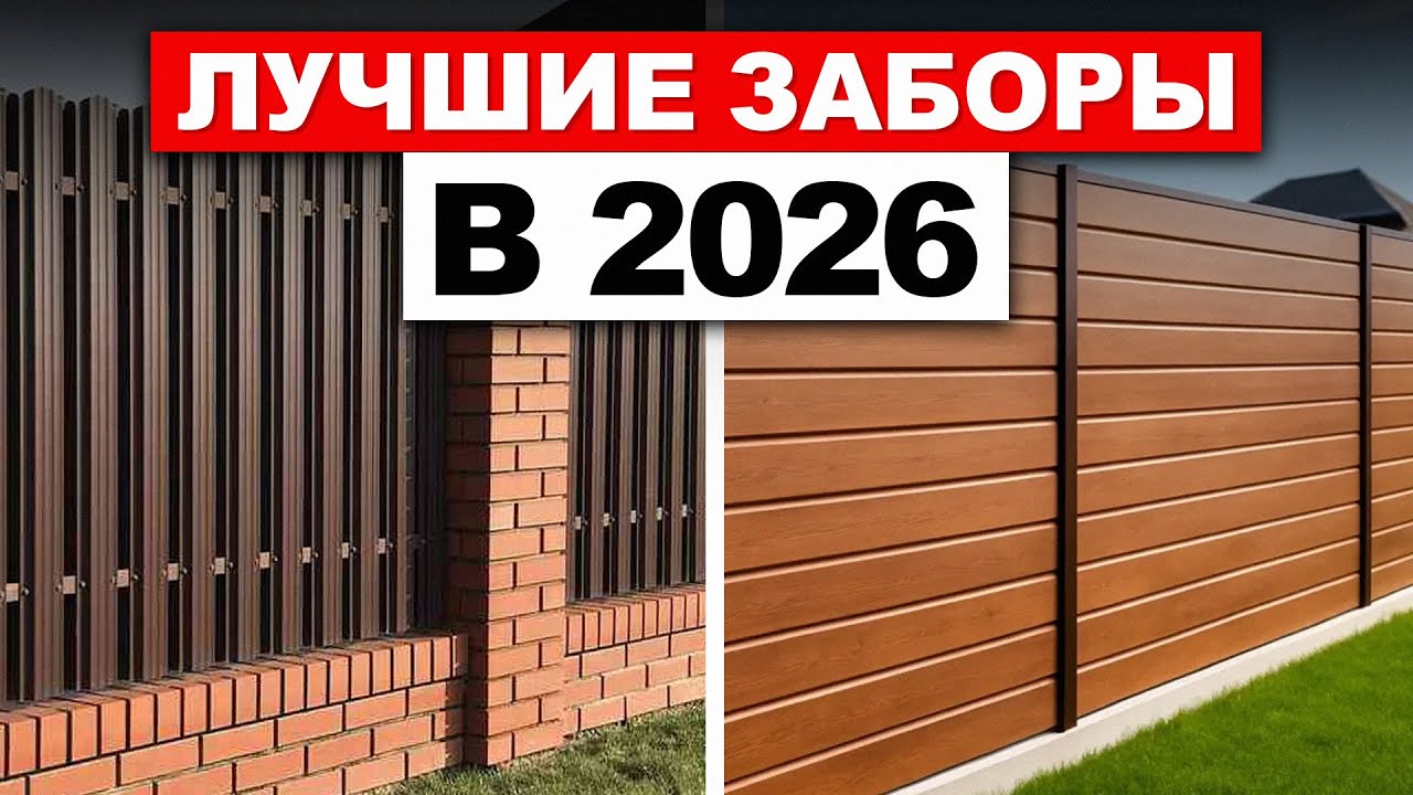 САМЫЕ лучшие заборы для покупки в 2026 году / Какой забор ВЫБРАТЬ?