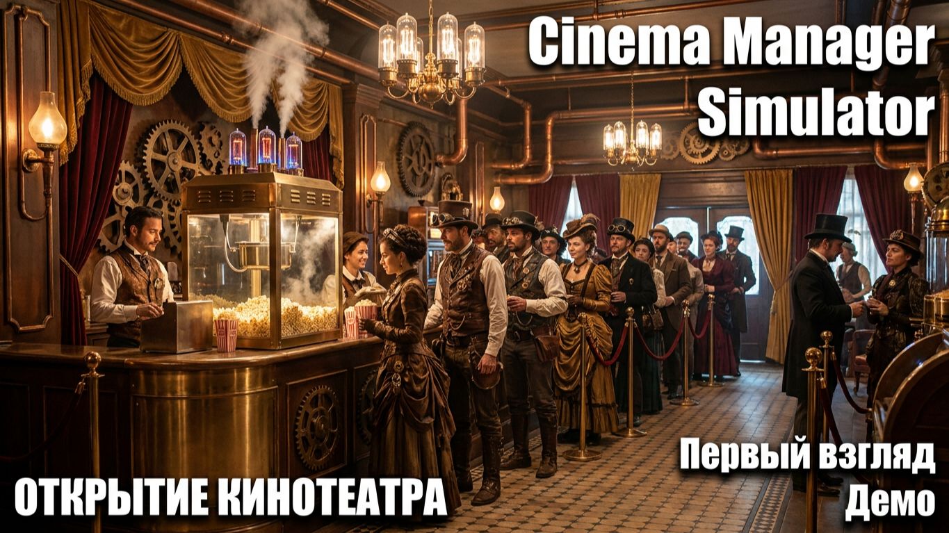 ОТКРЫТИЕ КИНОТЕАТРА - Cinema Manager Simulator Demo🕹Первый взгляд, обзор геймплей