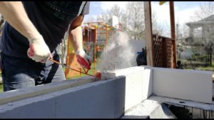 Армирование первого ряда дома из газобетона