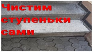 Как почистить бетонные ступеньки самостоятельно? Очистка бетона и бетонных ступенек. Чистка бетона.