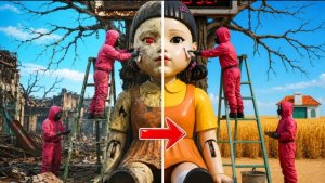 Я нашел заброшенный остров в стиле «Игры в кальмара»: полная реконструкция! Челленджи.
