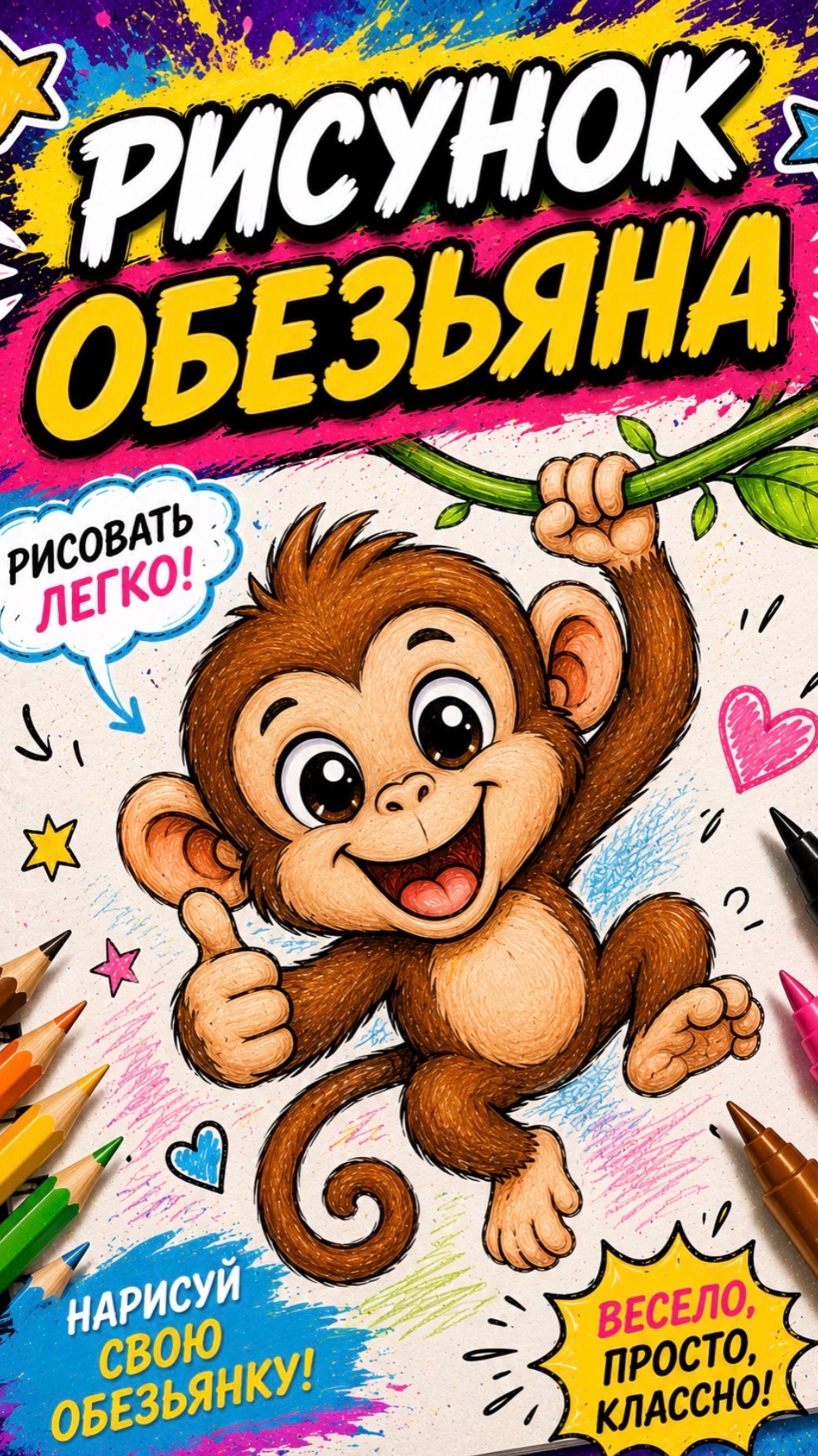 Рисунок. Обезьяна смотреть онлайн