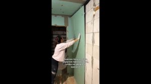 Проверка, Реально ли приклеить гипс на пену. Продолжение ремонта…