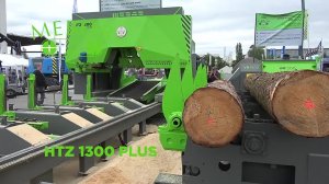Широколенточная пилорама Mebor HTZ 1300 PLUS. Демонстрация работы лесопильного оборудования