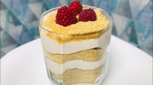 ВКУСНЫЙ МАЛИНОВЫЙ ДЕСЕРТ за 10 минут без духовки