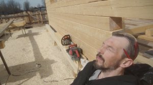 Укладка бруса 150х150 на НОВЫЙ дом «в одну каску»