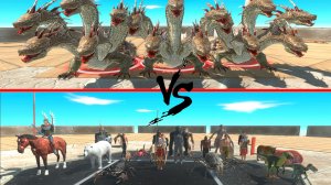 АРБС 3 ГИДРЫ ПРОТИВ ВСЕХ ЖИВОТНЫХ — ПОБЕДЯТ? 🐉🐉🐉⚔️🦁🐺🦖💀