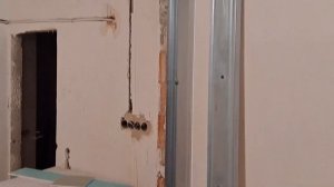 Перегородка из гипсокартона. Перепланировка в новострое.