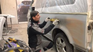 Подготовка авто к покраске На Сухую