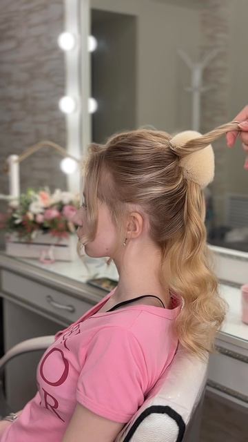 🩵🎀🌟Как сделать красивый пучок 🩵🌟