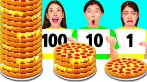 100 Слоев Еды Челлендж | Фантастические Лайфхаки с Едой