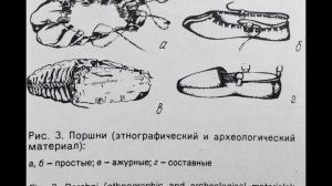Древняя русская обувь Поршни