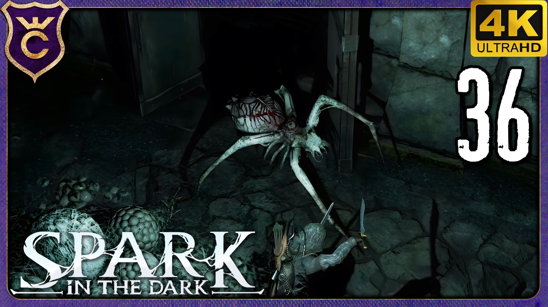 ПЕРВЫЕ КРОВАВЫЕ ПАУКИ! 36 Spark in the Dark смотреть онлайн