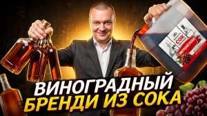 Домашний «КОНЬЯК» из виноградного сока. Простой рецепт.
