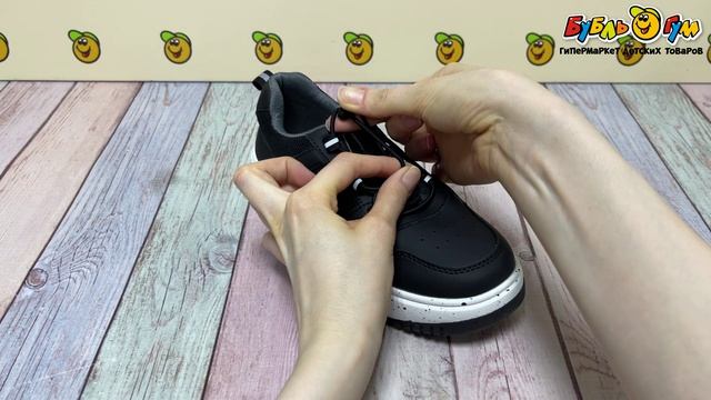 Туфли Tiburon на шнуровке с сетчатыми вставками черные  - видео