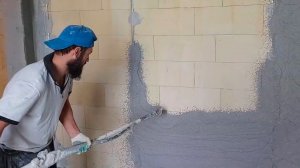 МЕХАНИЗИРОВАННАЯ ШТУКАТУРКА ВНУТРЕННИХ СТЕН ИЗ ГАЗОБЕТОНА
