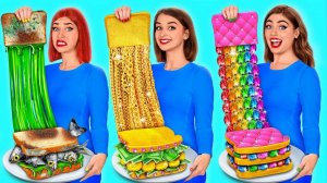 Богатые против разоренных против Giga Rich Food Challenge #Смешные ситуации с едой от TeenDO Challe