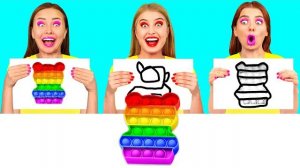 Кто Лучше Нарисует Предмет, Получит Его _ Потрясающие Лайфхаки для Рисования от BaRaDa Challenge