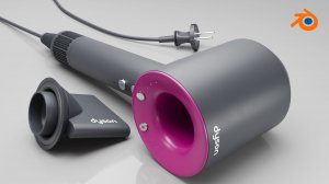 3D модель - фен Dyson (Часть 2)