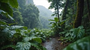 ТРОПИЧЕСКИЙ ЛИВЕНЬ В ЗЕЛЁНОЙ ДОЛИНЕ ДЛЯ СНА И ГЛУБОКОГО ОТДЫХА 🌧️🌿
