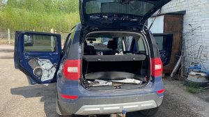 Skoda Yeti. Снятие обшивки двери багажника