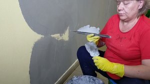 Декоративная штукатурка «ДОЖДЬ»🌧️🌧️🌧️👍 своими руками в МОПе) Я на работе!!!) 😃