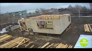СЭ сборка дома из СИП-панелей