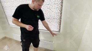 Монтаж римских штор